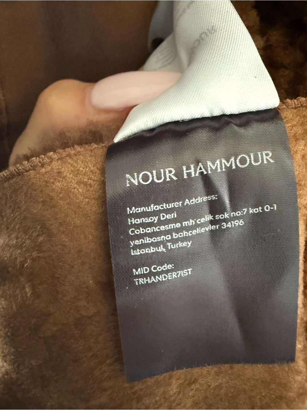 Nour hammour birthday reversible lamb leather suede real fur shearling REDUCED - Picture 11 of 15